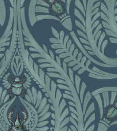 The Great Damask Wallpaper by Brand McKenzie Teal The Great Damask Wallpaper by Brand McKenzie Teal