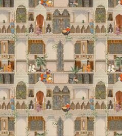 The Kasbah Wallpaper by MINDTHEGAP Taupe/Green The Kasbah Wallpaper by MINDTHEGAP Taupe/Green