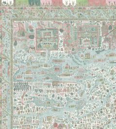 The Map Mini Mural by Lewis & Wood Pistachio Rose The Map Mini Mural by Lewis & Wood Pistachio Rose