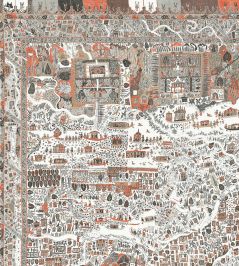 The Map Mini Mural by Lewis & Wood Satsuma Soot The Map Mini Mural by Lewis & Wood Satsuma Soot