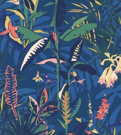 The Tropics Wallpaper by Brand McKenzie Deep Blue The Tropics Wallpaper by Brand McKenzie Deep Blue