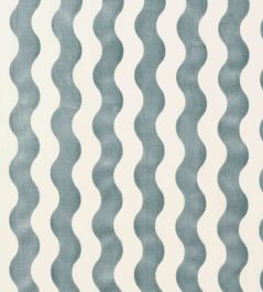 The Wave Velvet Fabric by Schumacher Sky The Wave Velvet Fabric by Schumacher Sky