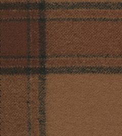 Callanish Check Fabric by The Isle Mill Mocha Callanish Check Fabric by The Isle Mill Mocha
