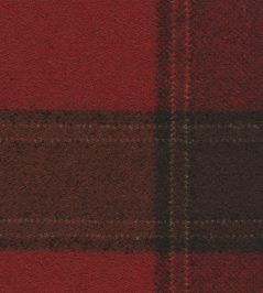 Callanish Check Fabric by The Isle Mill Claret Callanish Check Fabric by The Isle Mill Claret