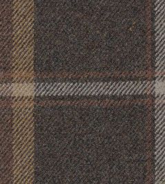 Callanish Plaid Fabric by The Isle Mill Mocha Callanish Plaid Fabric by The Isle Mill Mocha