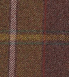 Callanish Plaid Fabric by The Isle Mill Russett Callanish Plaid Fabric by The Isle Mill Russett