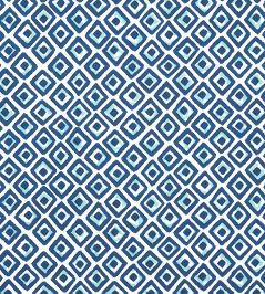 Indian Diamond Fabric by Thibaut Blue and Turquoise Indian Diamond Fabric by Thibaut Blue and Turquoise