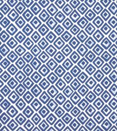 Indian Diamond Fabric by Thibaut Blue Indian Diamond Fabric by Thibaut Blue