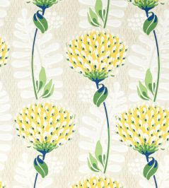 Tiverton Fabric by Thibaut Yellow Tiverton Fabric by Thibaut Yellow