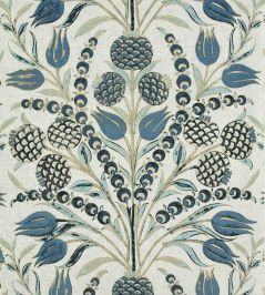 Corneila Fabric by Thibaut Aqua/Blue Corneila Fabric by Thibaut Aqua/Blue