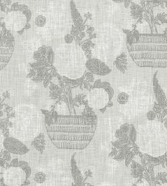 Tullamore Fabric by Thibaut Grey Tullamore Fabric by Thibaut Grey