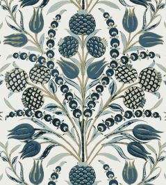 Corneila Wallpaper by Thibaut Aqua Corneila Wallpaper by Thibaut Aqua