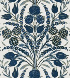 Corneila Wallpaper by Thibaut Navy Corneila Wallpaper by Thibaut Navy