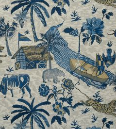 Tiger Reserve Wallpaper by Thibaut Navy Tiger Reserve Wallpaper by Thibaut Navy