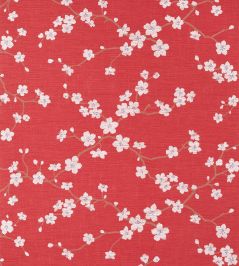 Sakura Wallpaper by Thibaut Red Sakura Wallpaper by Thibaut Red