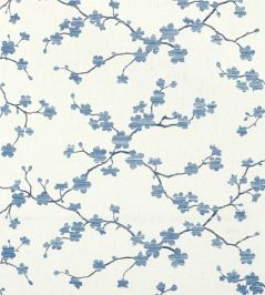 Sakura Wallpaper by Thibaut Blue Sakura Wallpaper by Thibaut Blue