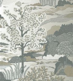 Daintree Wallpaper by Thibaut Pearl Daintree Wallpaper by Thibaut Pearl