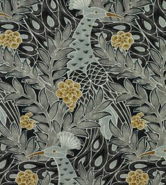 Desmond Fabric by Thibaut Black and Charcoal Desmond Fabric by Thibaut Black and Charcoal