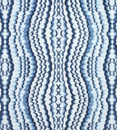 Ebru Embroidery Fabric by Thibaut Blue Ebru Embroidery Fabric by Thibaut Blue