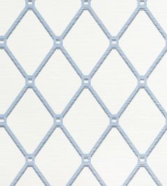 Easom Trellis Wallpaper by Thibaut Blue Easom Trellis Wallpaper by Thibaut Blue