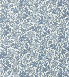 Thistle Weave Outdoor Fabric by Morris & Co Woad Thistle Weave Outdoor Fabric by Morris & Co Woad