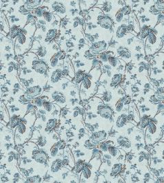 Thorny Vine Fabric by Zoffany Azure Thorny Vine Fabric by Zoffany Azure