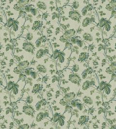 Thorny Vine Fabric by Zoffany Evergreen Thorny Vine Fabric by Zoffany Evergreen