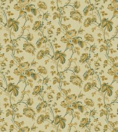Thorny Vine Fabric by Zoffany Silk Yellow Thorny Vine Fabric by Zoffany Silk Yellow