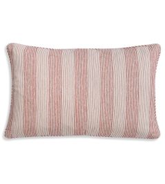 Ticking Cushion by Fermoie Red Ticking Cushion by Fermoie Red