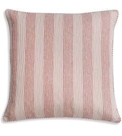 Ticking Cushion by Fermoie Red Ticking Cushion by Fermoie Red