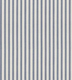 Ticking Stripe 1 Fabric by Ian Mankin Airforce Ticking Stripe 1 Fabric by Ian Mankin Airforce