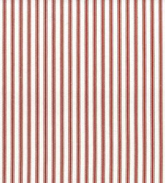 Ticking Stripe 1 Fabric by Ian Mankin Crimson Ticking Stripe 1 Fabric by Ian Mankin Crimson