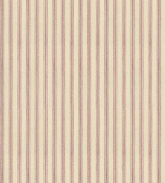 Ticking Stripe 1 Fabric by Ian Mankin Pink Ticking Stripe 1 Fabric by Ian Mankin Pink