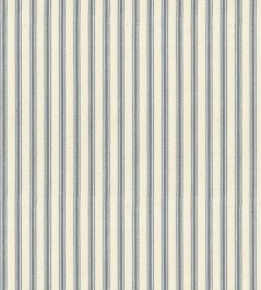 Ticking Stripe 1 Fabric by Ian Mankin Silver Ticking Stripe 1 Fabric by Ian Mankin Silver