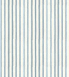 Ticking Stripe 1 Fabric by Ian Mankin Sky Ticking Stripe 1 Fabric by Ian Mankin Sky