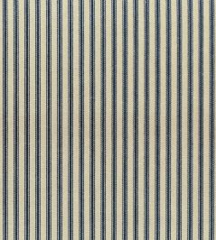Ticking Stripe 1 Rustic Fabric by Ian Mankin Storm Ticking Stripe 1 Rustic Fabric by Ian Mankin Storm