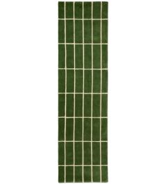 Tiiliskivi Runner Rug by Marimekko Green Tiiliskivi Runner Rug by Marimekko Green