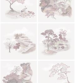 Tile Toile Wallpaper by Cole & Son Pink Tile Toile Wallpaper by Cole & Son Pink