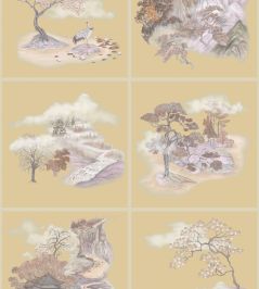 Tile Toile Metallic Wallpaper by Cole & Son Gilded Autumnal Tile Toile Metallic Wallpaper by Cole & Son Gilded Autumnal