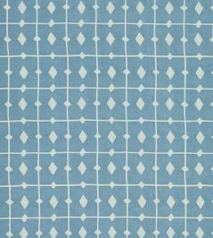 Tiles Fabric by Scion Cornflower Tiles Fabric by Scion Cornflower