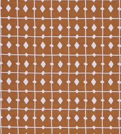 Tiles Fabric by Scion Rust Tiles Fabric by Scion Rust