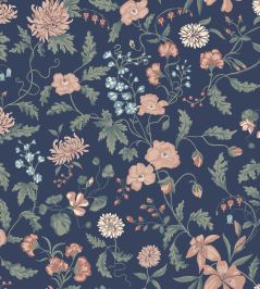 Till Karin Wallpaper by Sandberg Midnight Blue Till Karin Wallpaper by Sandberg Midnight Blue