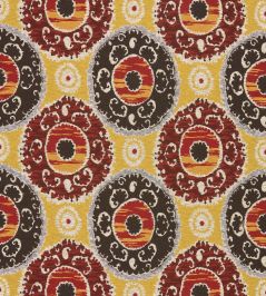 Timour Fabric by Osborne & Little Charcoal/Brick Timour Fabric by Osborne & Little Charcoal/Brick