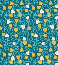Tiny Tulip Wallpaper by Ohpopsi Azure Tiny Tulip Wallpaper by Ohpopsi Azure