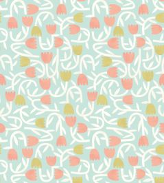 Tiny Tulip Wallpaper by Ohpopsi Duckegg Mix Tiny Tulip Wallpaper by Ohpopsi Duckegg Mix