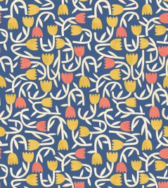 Tiny Tulip Wallpaper by Ohpopsi Indigo Mix Tiny Tulip Wallpaper by Ohpopsi Indigo Mix