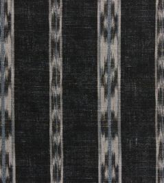 Ikat Stripe Fabric by Titley and Marr Charcoal Ikat Stripe Fabric by Titley and Marr Charcoal