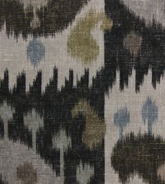 Turkistan Boteh Fabric by Titley and Marr Charcoal & Nutmeg Turkistan Boteh Fabric by Titley and Marr Charcoal & Nutmeg