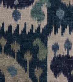 Turkistan Boteh Fabric by Titley and Marr Indigo & Sapphire Turkistan Boteh Fabric by Titley and Marr Indigo & Sapphire