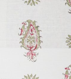 Persian Paisley Fabric by Titley and Marr Pink&Apple Persian Paisley Fabric by Titley and Marr Pink&Apple